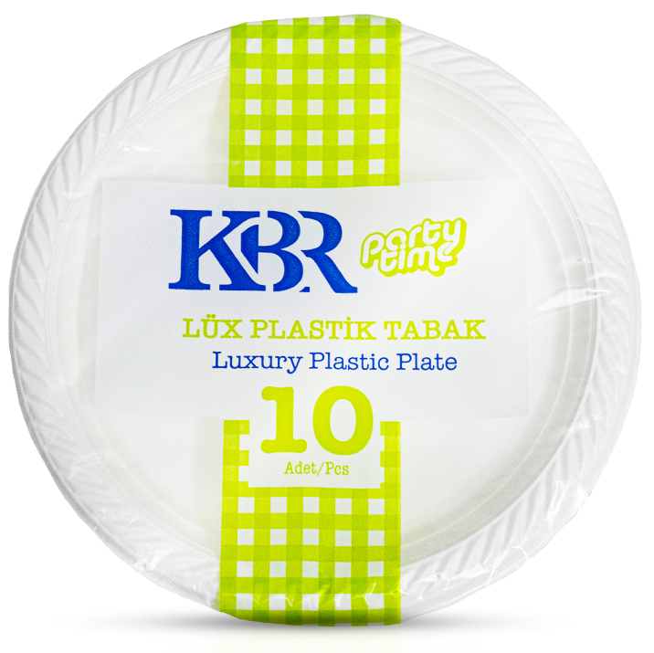 KBR PLASTİK 22 CM TABAK 10 ADET