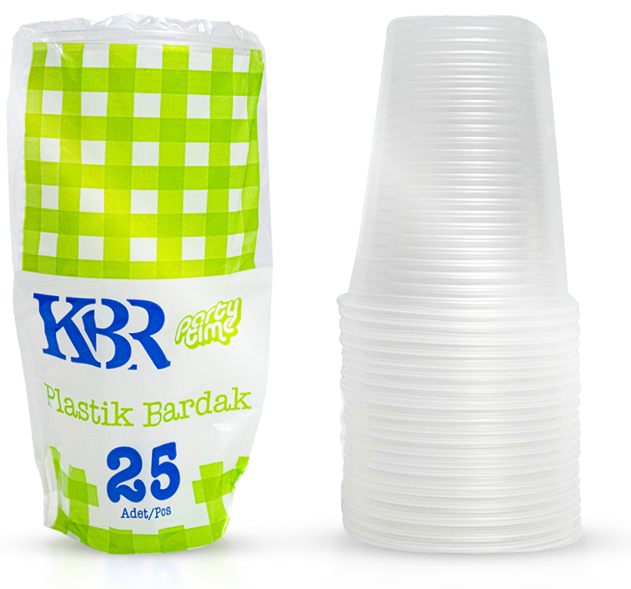 KBR 180 CC PLASTİK BARDAK 25 Lİ