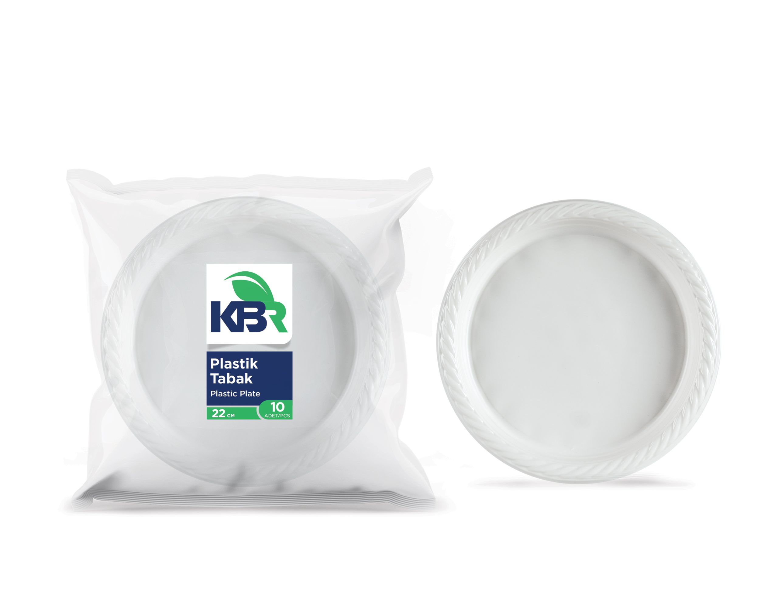 KBR PLASTİK 22 CM TABAK 10 ADET